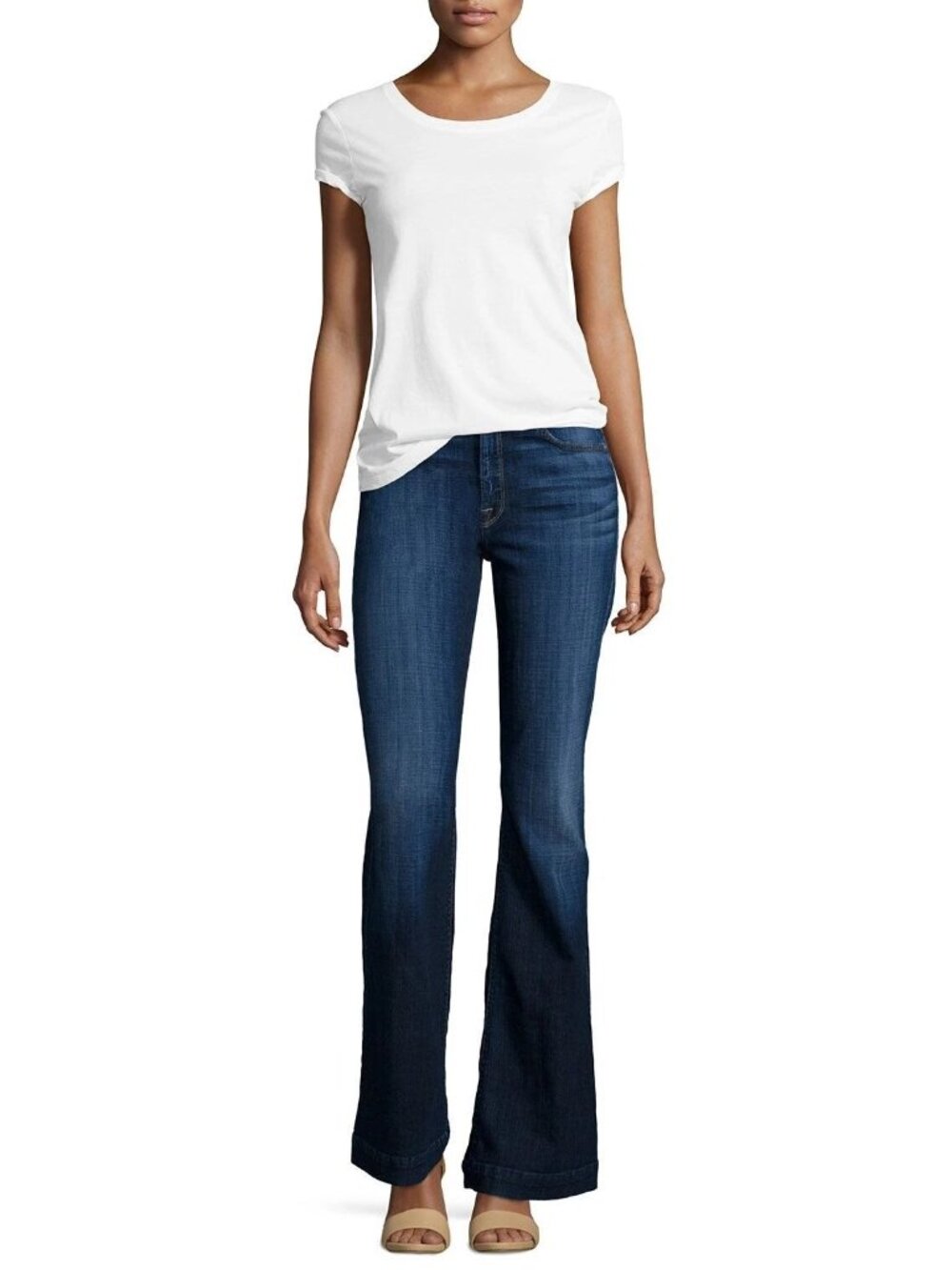 7 for All Mankind- Ginger Flare Jeans - short